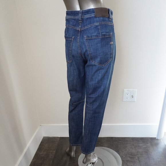 Brunello Cucinelli Jeans Monili Equestrian Straight Leg Blue Denim Size 4 - Picture 8 of 11